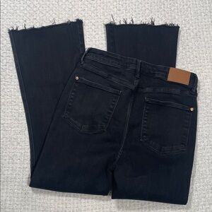 Judy Blue Flare Jeans Black Frayed Hem Style#JB88699 Size 13/31